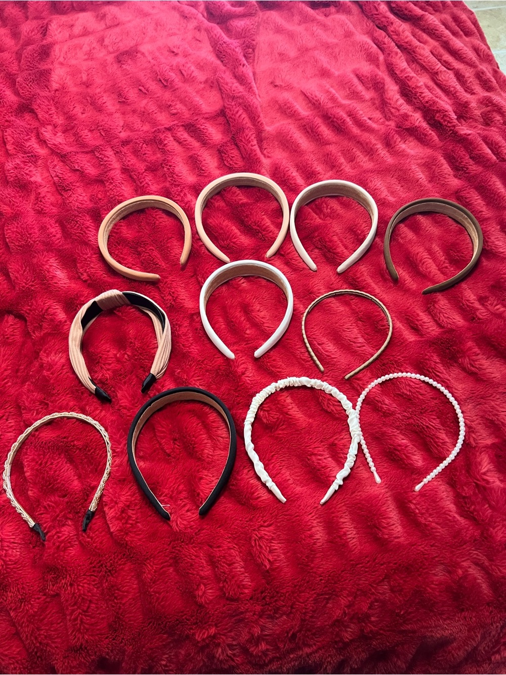 Assorted Neutral and White Women's Headband Set of 11